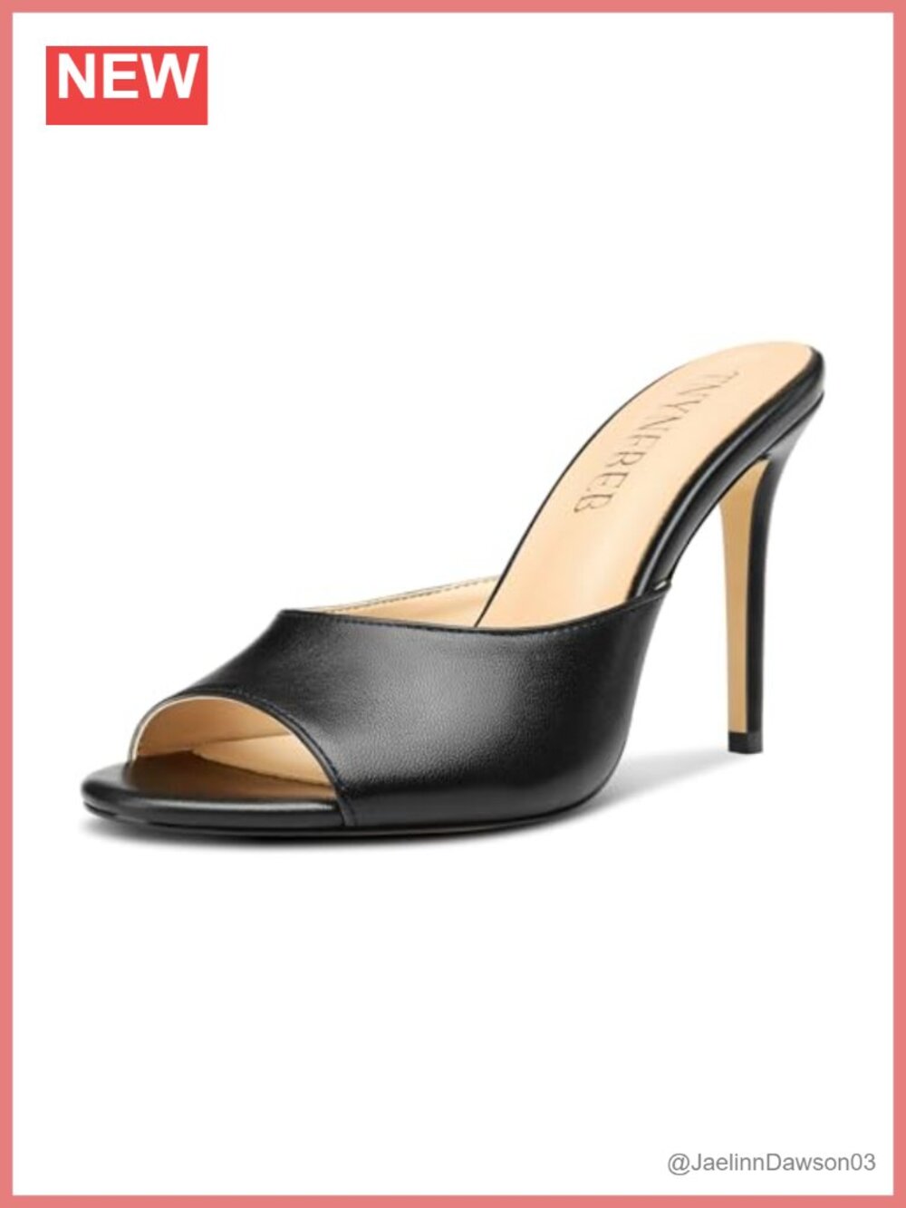 Stiletto High Heel Peep Toe Slingback Sandals Women's Dress Shoes 3.9 Inch